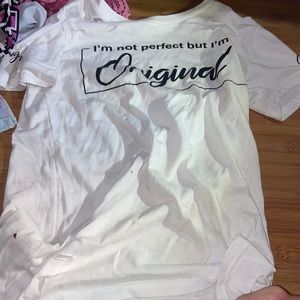 Small juniors has only been wear once but the tags are off and white and black